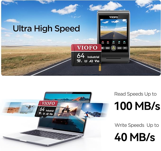 VIOFO 64GB Industrial Grade High Endurance microSDXC Card