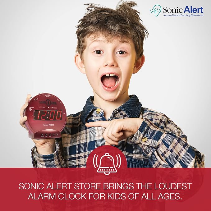 Sonic Alert Sonic Bomb Dual Alarm Clock