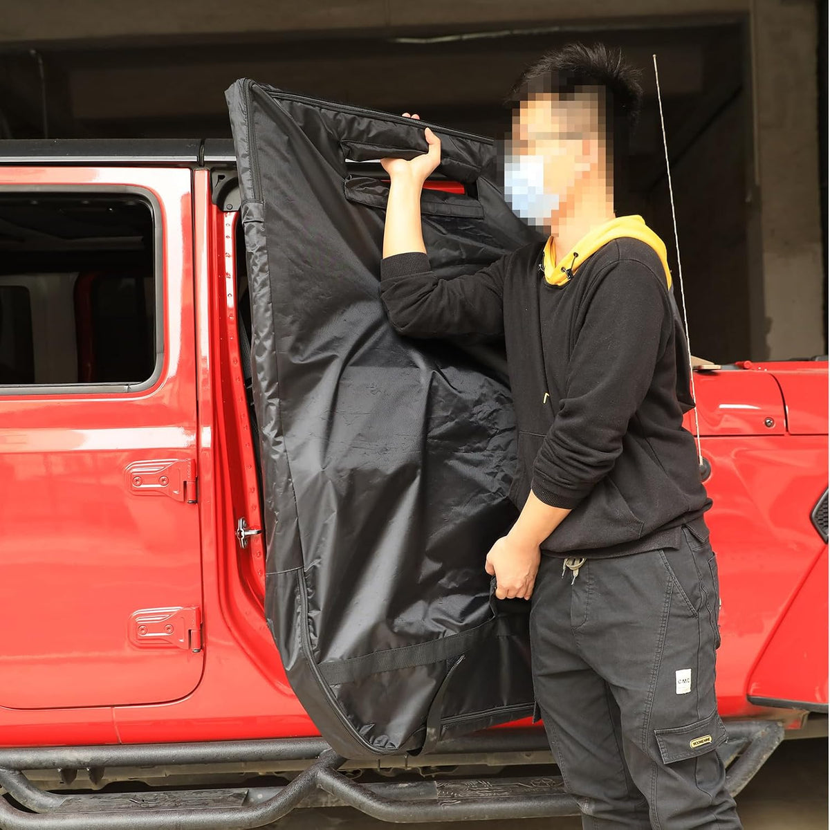 SUNPIE Hard Door Storage Bags for 1976-2024 Jeep Wrangler & Gladiator