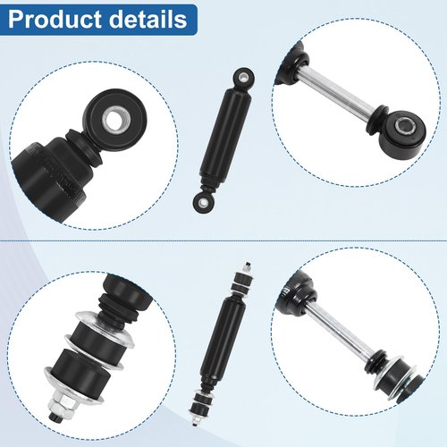 Golf Cart Front and Rear Shock Absorbers for Club Car DS G&E 1988-2011 Precedent G&E 2004-up, 1014235 1014236 1010991 1015813 1013164（4pcs）