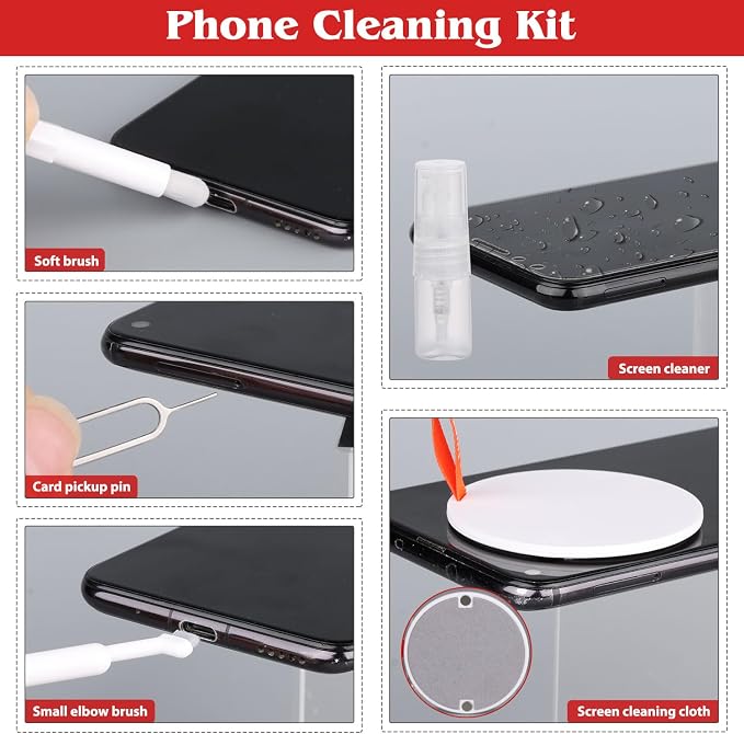 20-in-1 Phone Cleaning Kit, Computer Keyboard Brush Cleaner, Screen Electronic