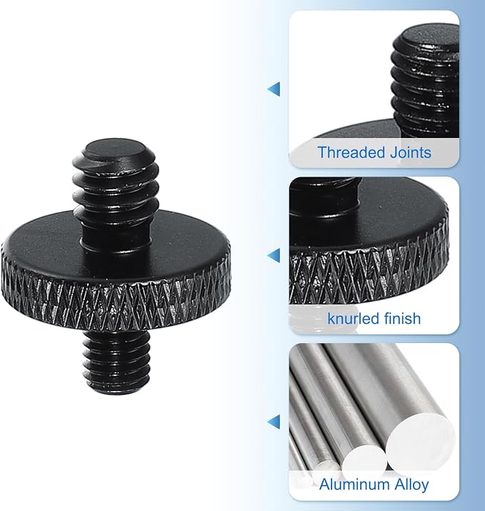 PATIKIL Tripod Screw Adapter 1/4" Male to M5 Male, 18 mm