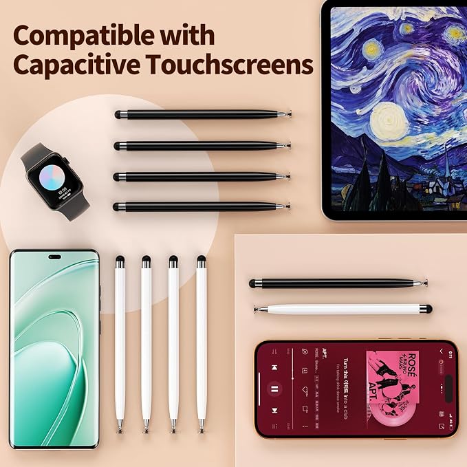 10PCS Stylus Pen for Touchscreen, Lightweight 2 in 1 Design | Stylus Pen for