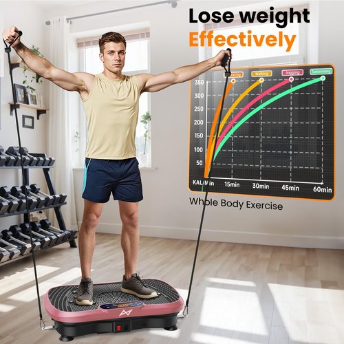 AXV Vibration Plate - Full Body Fitness Machine for Weight Loss | Vibrating Shaker for Home & Gym