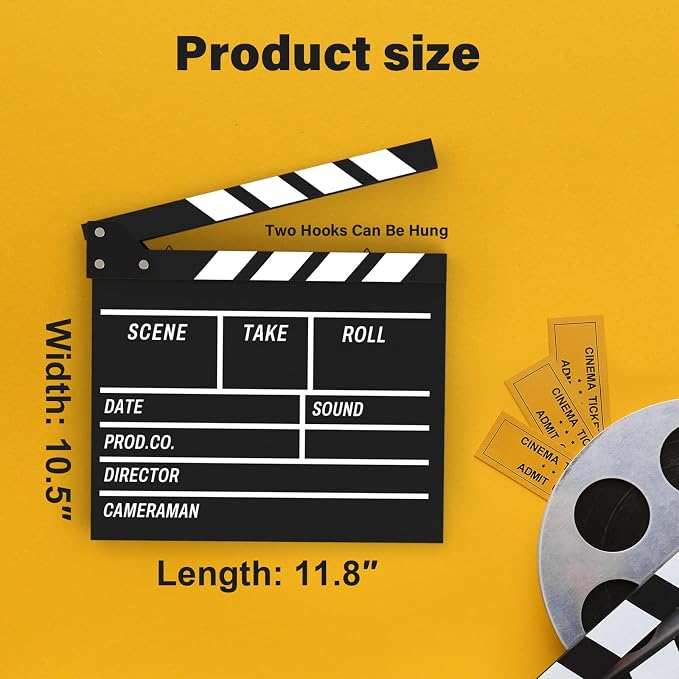 Movie Film Clapboard Hollywood Wooden-Clapper Board Directors Photography