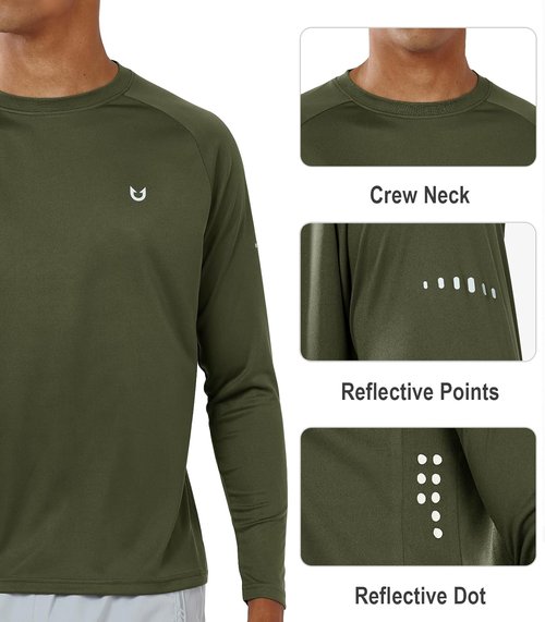 NORTHYARD Men's UPF 50+ Sun Protection Long Sleeve Rash Guard Shirt | Ideal for Fishing & Hiking