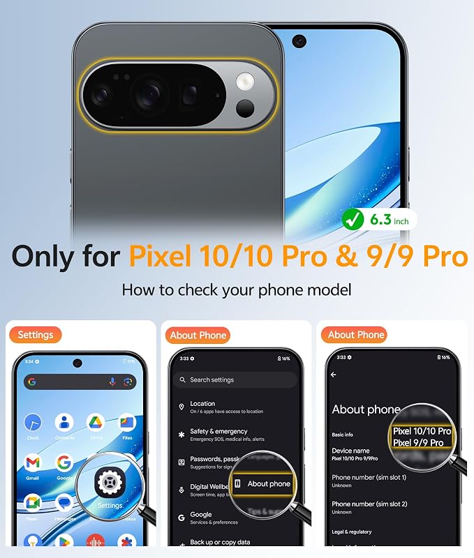 FNTCASE for Google Pixel 10 Pro Case: for Pixel 10 Case Translucent Matte Cases