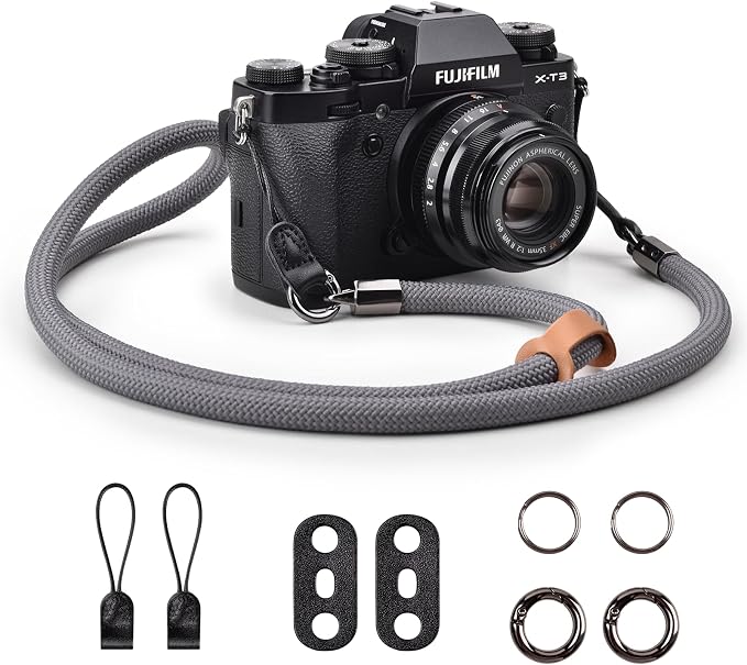 VOVMOEYA Nylon Braided Camera Rope Strap, Camera Neck Shoulder Strap