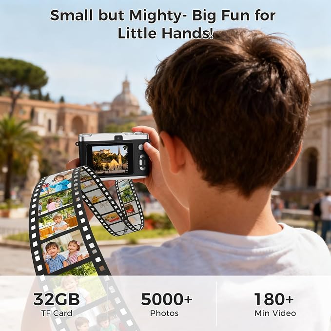 Upgrade Kids Selfie Camera, HD Digital Video Cameras