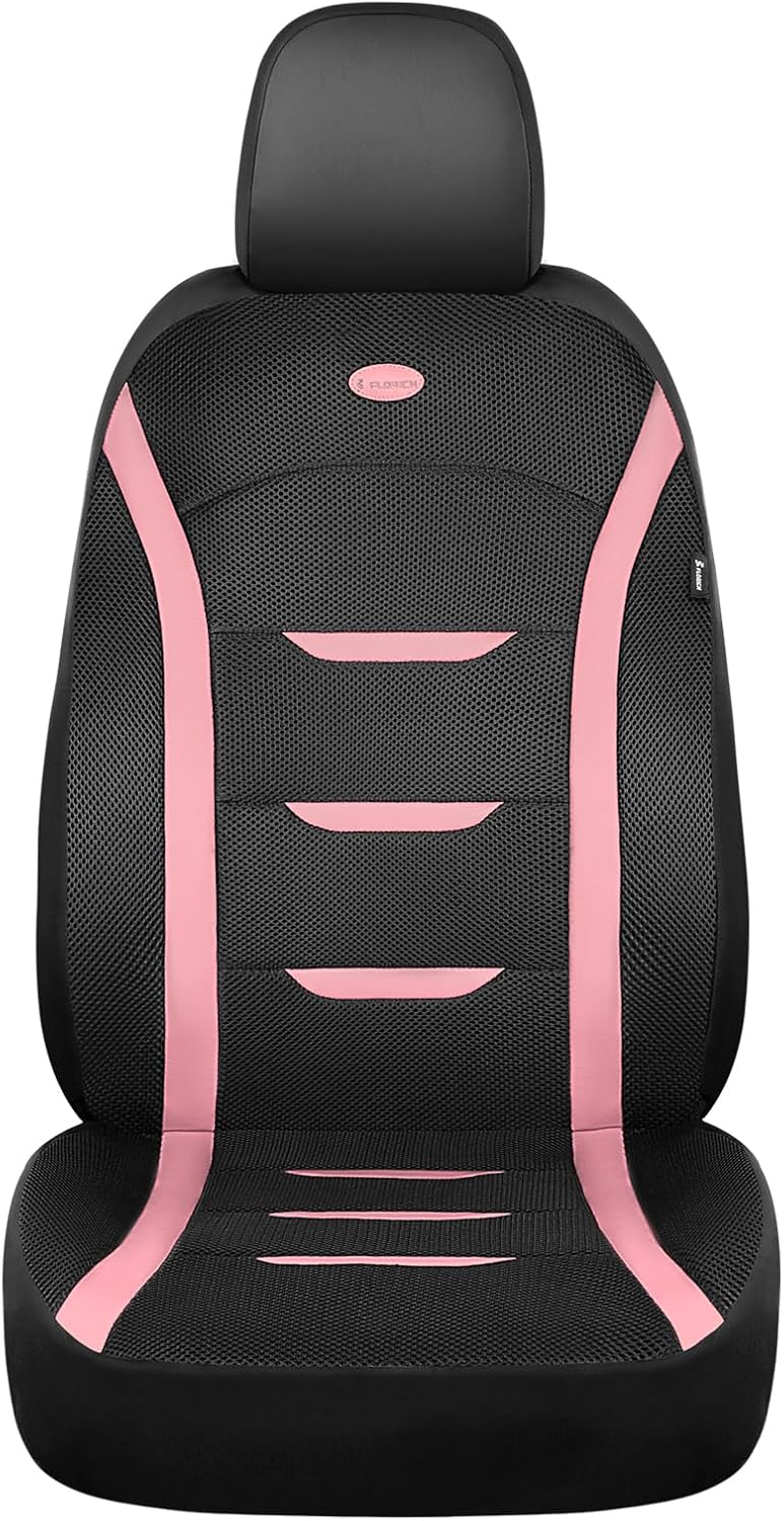 FLORICH Seat Cover, Car Seat Covers Front Set, Air Cool Mesh Thick Car Seat Covers, Car Seat Protector 2 Seats, Front Seat Covers Airbag Compatible, Breathable Automotive Seat Covers Fit for Most Cars