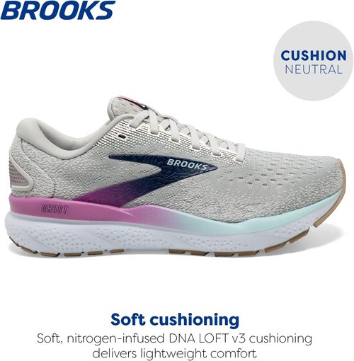 Brooks Women's Ghost 16 Running Shoes - Lightweight Comfort & Support | Ideal for Neutral Runners