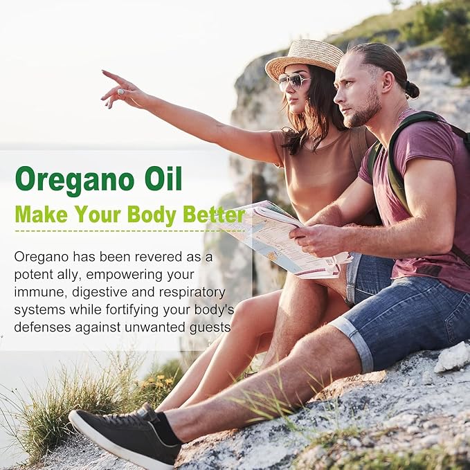 Nature's live Oil of Oregano with Black Seed Oil, 2 in 1 Oregano Supplement for Immune Health, Retains High Concentrated Carvacrol & Thymoquinone, Non-GMO, 60 Softgels, 1 Pack