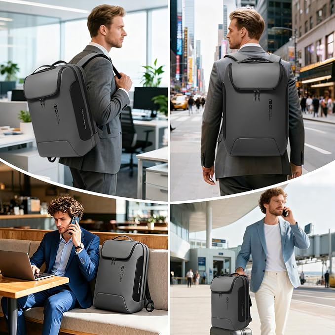 BANGE Business Travel Backpack, Waterproof Fashion Tech Backpacks, Laptop