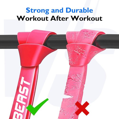 FitBeast Resistance Bands Set - Versatile Pull Up Assist Bands for Strength Training & Muscle Toning | Full-Body Workout