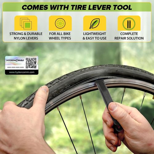 Bike Tube 2-Pack | 20/26 Inch Butyl Inner Tubes with 35mm AV Schrader Valve & Tire Levers
