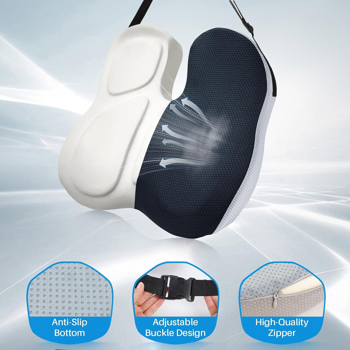 Car Seat Cushion for Driving, Memory Foam Truck Seat Cushion