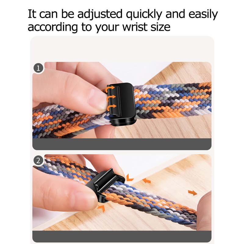 PONATTENO Braided Band Compatible For Amazfit T-Rex 3, Magnetic Adjustable Buckle Design, Breathable Soft Elastic Replacement Strap Sport Wristband For T-Rex 3 48mm (Black)