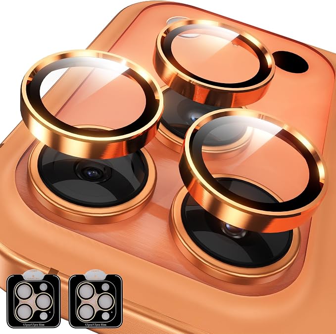 YWXTW Camera Lens Protector for iPhone 17 Pro/iPhone 17 Pro Max, Tempered Glass