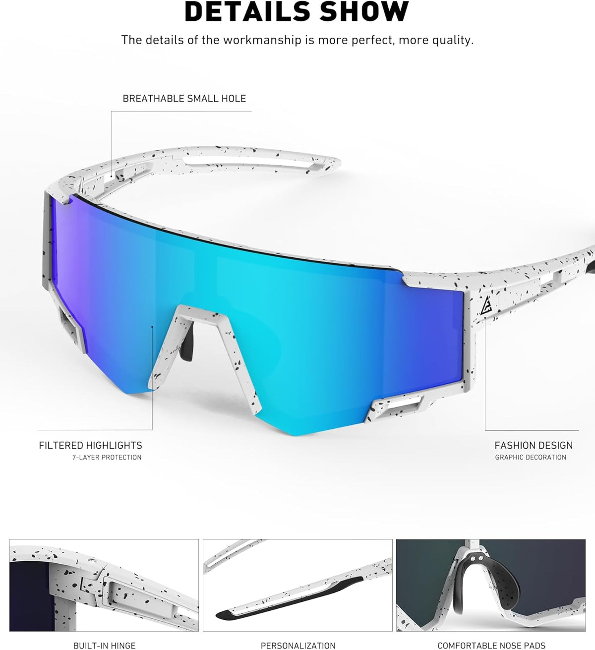 Skiennix Kids Sunglasses - UV400 Protection for Boys & Girls Ages 6-14 | 3-Pack Sports Shades
