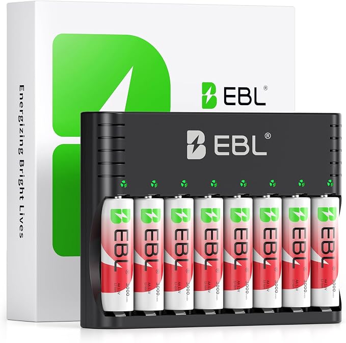 EBL Rechargeable AA Batteries Lithium
