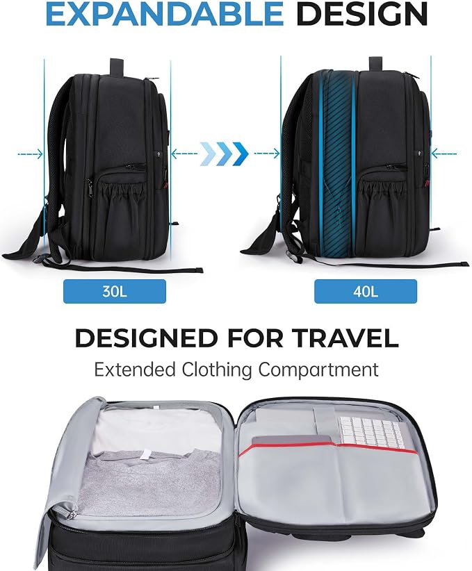 BAGSMART Camera Bag for DSLR, Waterproof Camera Backpacks for Photographers