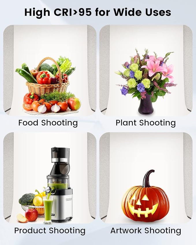 24"x24" Photo Studio Light Box for Photography, Foldable Bi-Color Dimmable