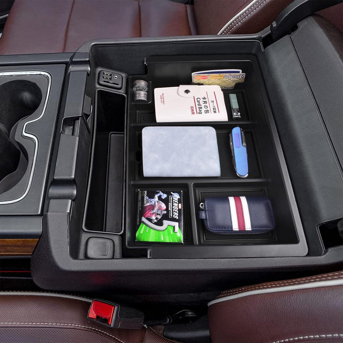 Full Center Console Organizer Tray for 2014-2018 Chevy Silverado/GMC Sierra