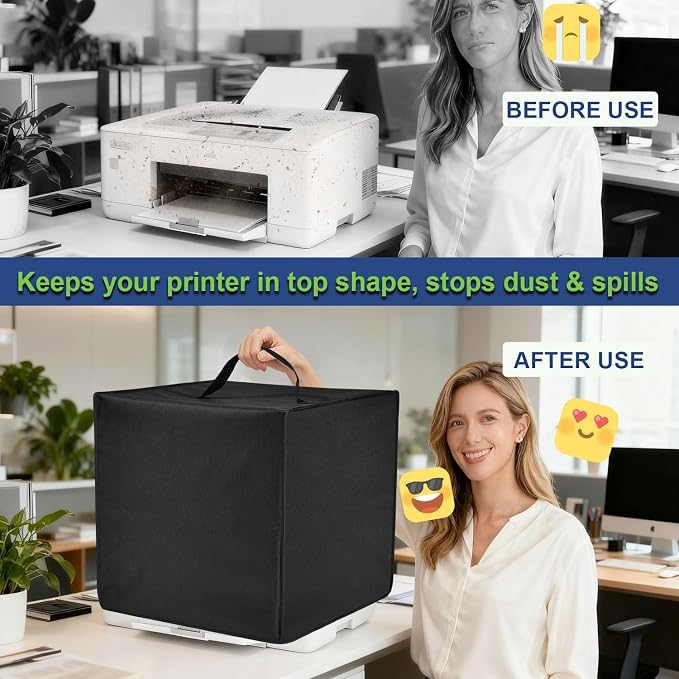 Printer Cover for HP, Waterproof Anti-Static Dust-Proof Thick Printer Cover
