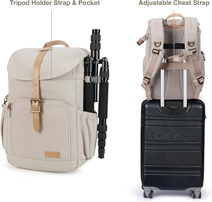 BAGSMART Camera Backpack, DSLR Camera Bag Backpacks