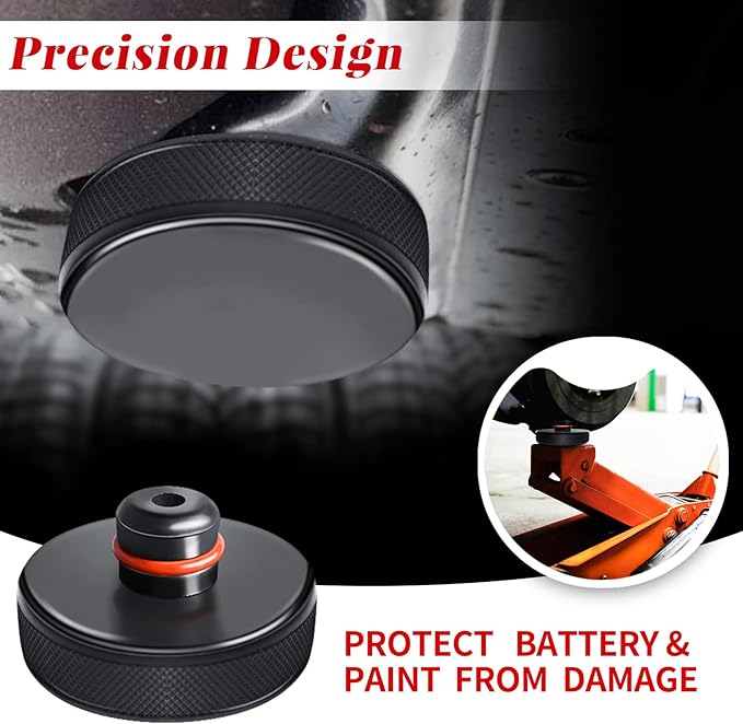 Chirano Lifting Jack Pad for Tesla Model Y with 4680 Battery (Texas Built), Small Size Protrusion, 4 Pucks with Storage Case