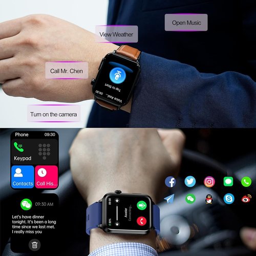 Advanced Health Smartwatch - Real-Time Heart Rate & Blood Oxygen Monitoring | Always-On Display for Android & iOS