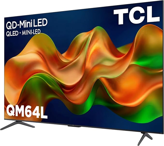 TCL 85 Inch Class QM64L Series | Mini LED QLED 4K HDR Smart Fire TV | 85QM64L, 2026 | 120Hz-144Hz High Brightness, Dolby Vision Atmos, Alexa+ Voice Remote AI Streaming Television | Amazon Exclusive