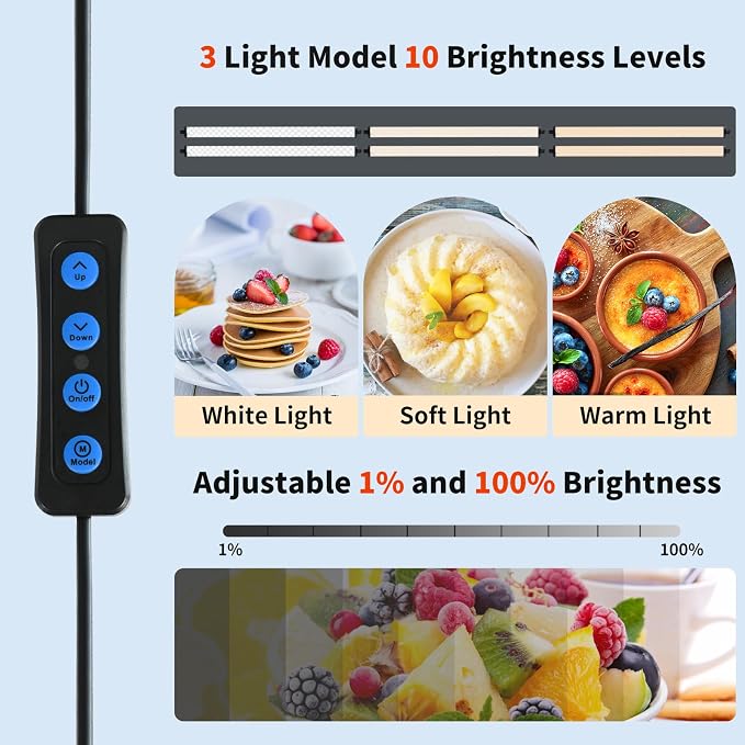 32"x32" Photo Studio Light Box for Photography, 3 Color 10-Level Adjustable