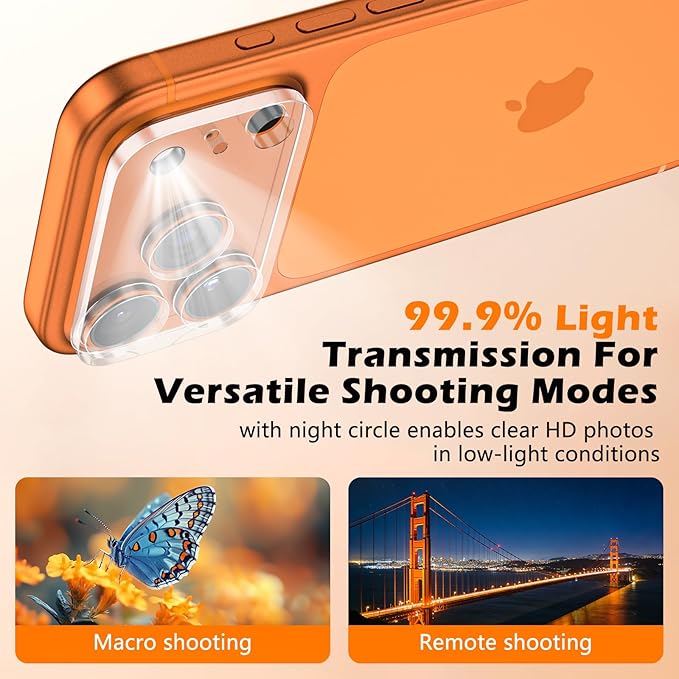 imluckies 3 Pack for iPhone 17 Pro 6.3" Camera Lens Protector, HD Clear