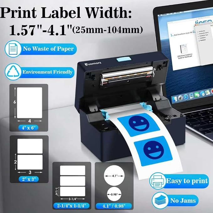 Thermal Shipping Label Printer for Small Businesses，4x6 Wireless Shipping Label