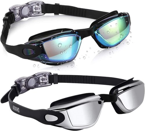 Aegend Swim Goggles for Kids | Anti-Fog, Anti-UV Comfort Fit for Ages 3-14