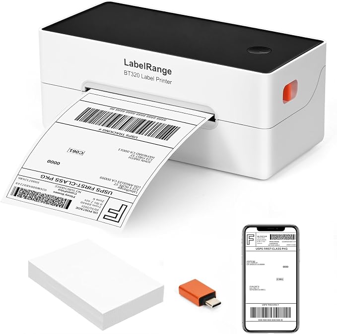 LabelRange Ecommerce Label Printer 4x6, Thermal Shipping Label Printer