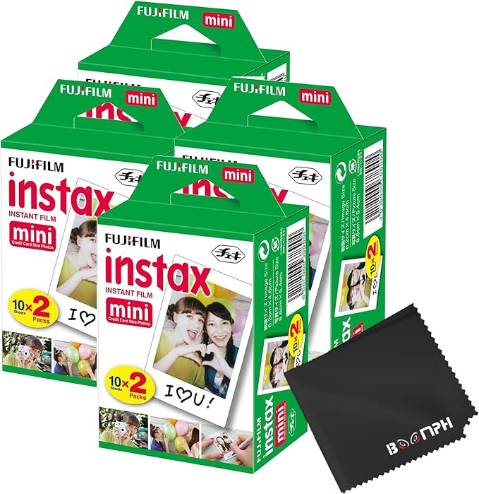 Fujifilm Instax Mini Instant Camera Film: 80 Shoots Total,
