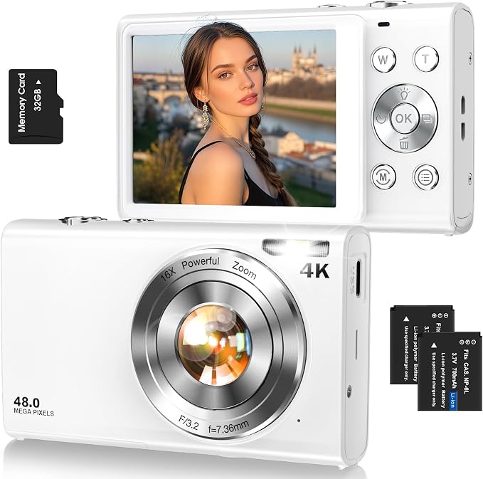 Digital Camera, Autofocus 4K Vlogging Camera