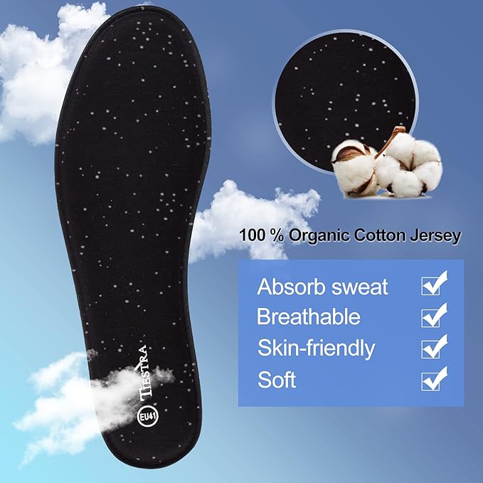 3 Pair -Shoe Inserts for Womens Memory Foam Insoles,Replacement Insoles for Work Boots Running Shoes, Cushion Shock Absorbing for Foot Pain Relief, Comfort Breathable Inner Soles Black 38EU,US7
