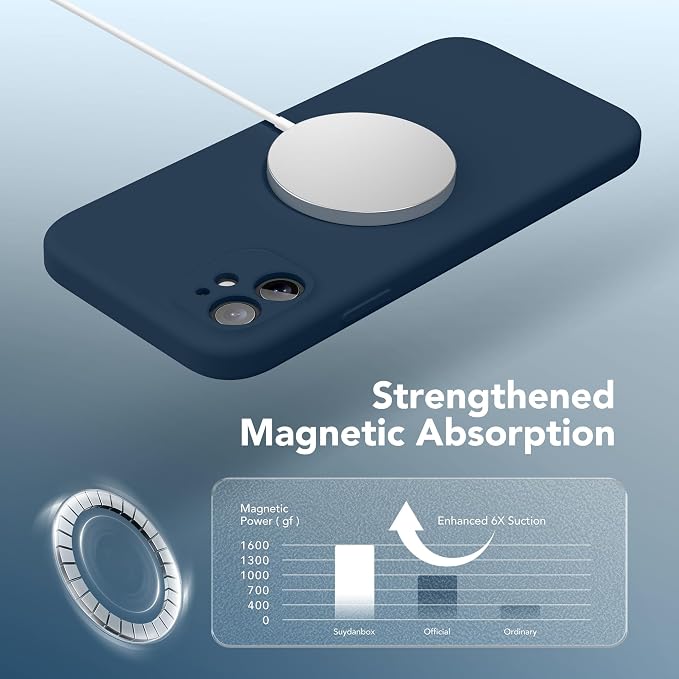 Magnetic for iPhone 11 Phone Case Silicone, Compatible