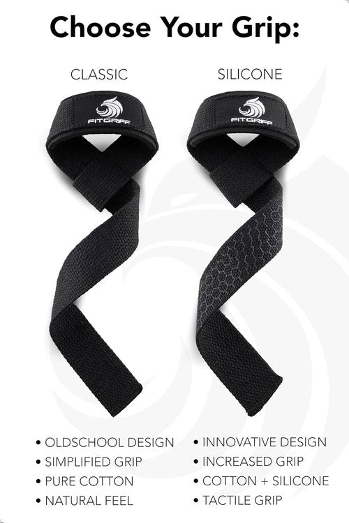 Fitgriff® Lifting Wrist Straps - Premium Cotton & Padded Support for Weightlifting | Gym & Deadlift