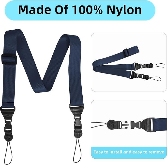 Adjustable Shoulder Strap:Comfortable iPad Strap Nylon Neck Lanyard