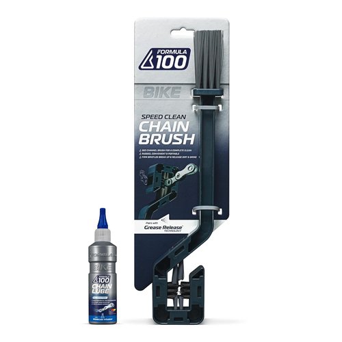 All Conditions Bike Chain Lube - All-Weather Lubricant & Drivetrain Brush Bundle for Bicycles