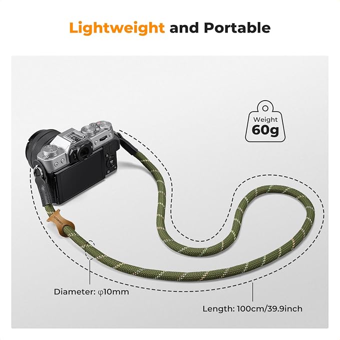 K&F CONCEPT Camera Neck Strap, 100cm Nylon Rope Camera Shoulder Strap