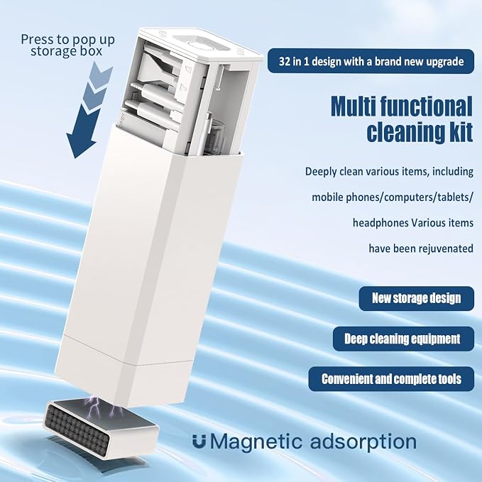 Keyboard Cleaning Kit Laptop Cleaner, 32-in-1 Computer Screen Cleaning Brush