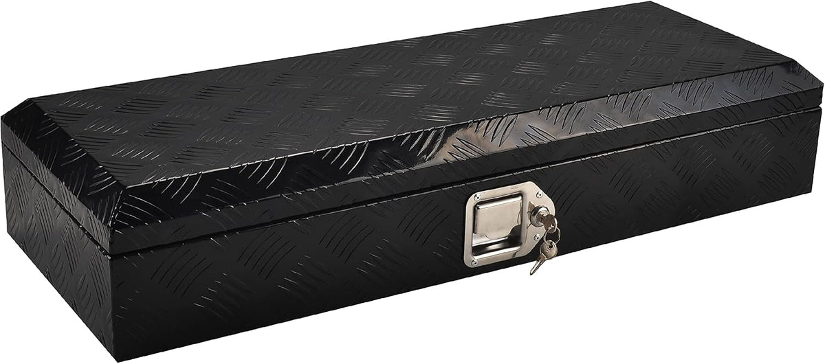 34.5'' Inch Aluminum Truck Bed Tool Box Black(34.5"X13"X6.5")