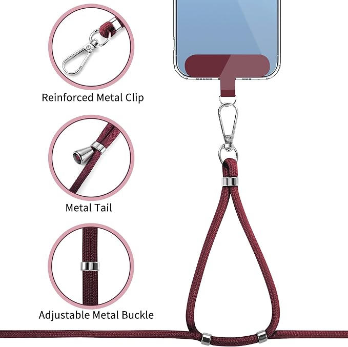 CACOE Phone Lanyard 2 Pcs-1 Pcs Adjustable Neck Strap, Universal Crossbody