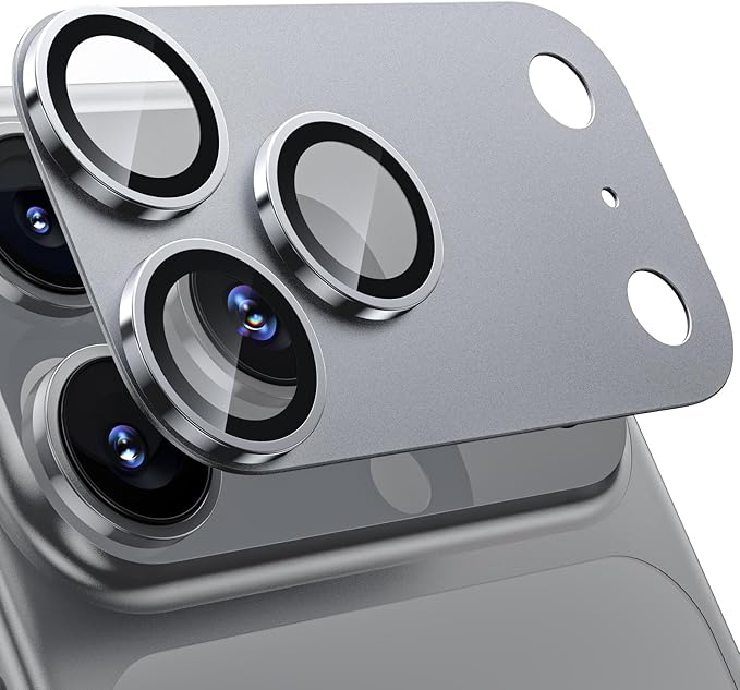 WSKEN for iPhone 17 Pro Camera Lens Protector, Metal Aluminum Alloy Tempered