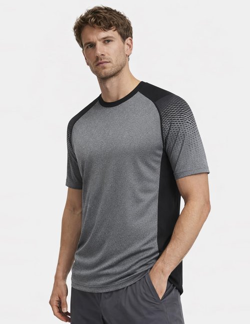 5 Pack Men’s Active Quick Dry Crew Neck T Shirts | Athletic Running Gym Workout Short Sleeve Tee Tops Bulk (Set 2, XX-Large)